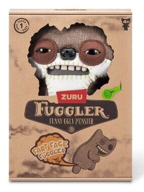 ZURU Fuggler Fart Face 9" Suspicious Fox-Chase Soft Plush, Funny Ugly Monster St